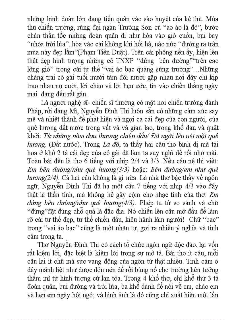 image for page Lời bình bài thơ Lá đỏ