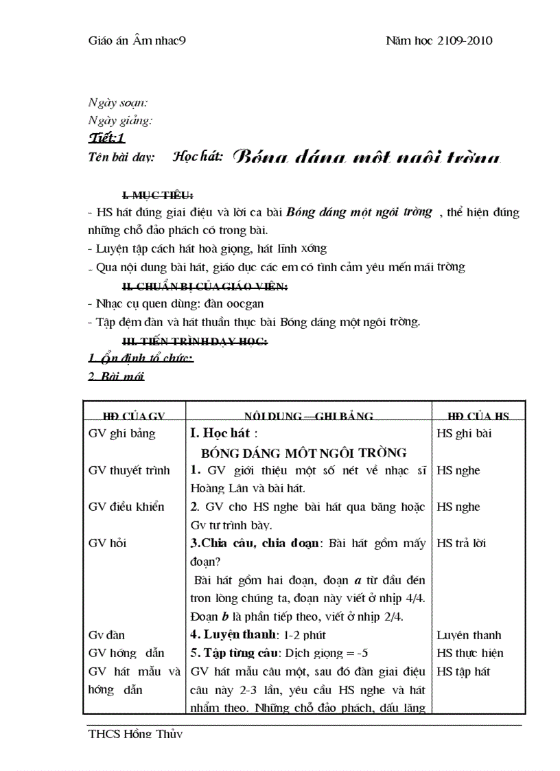 image for page Nhạc 9 2009 2010