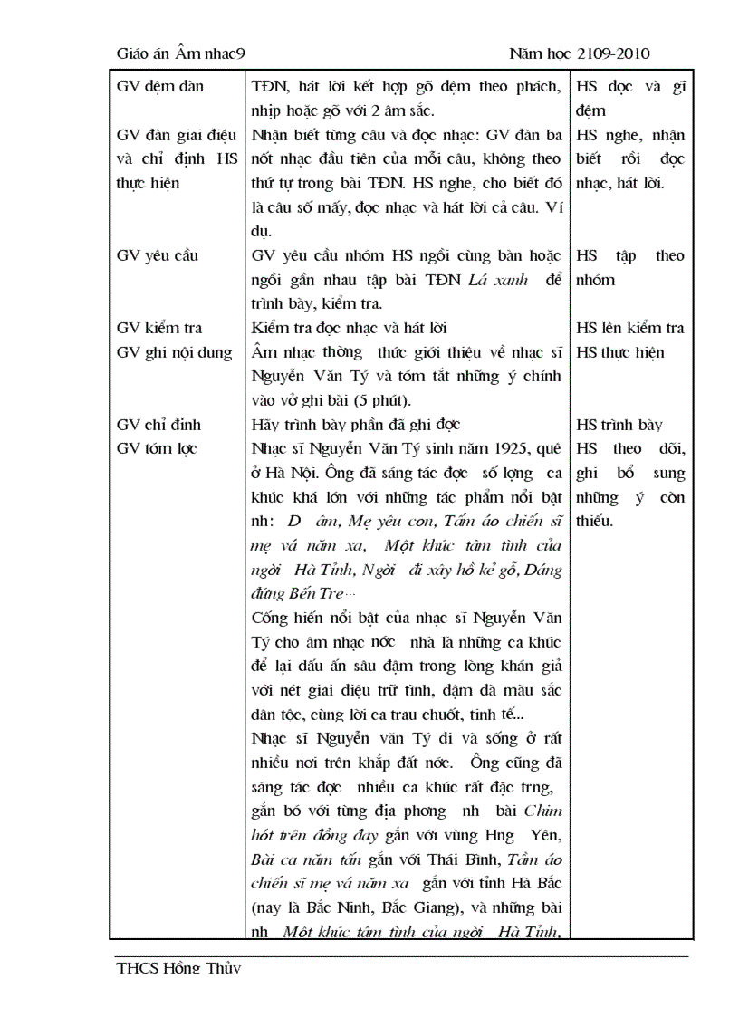 image for page Nhạc 9 2009 2010