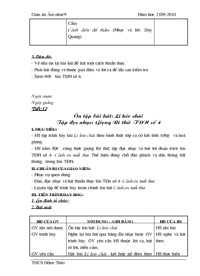 image for page Nhạc 9 2009 2010