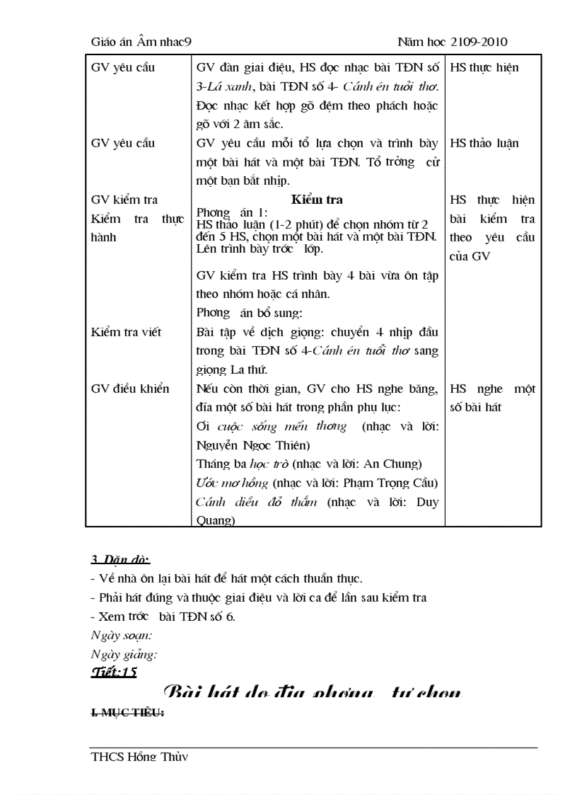 image for page Nhạc 9 2009 2010