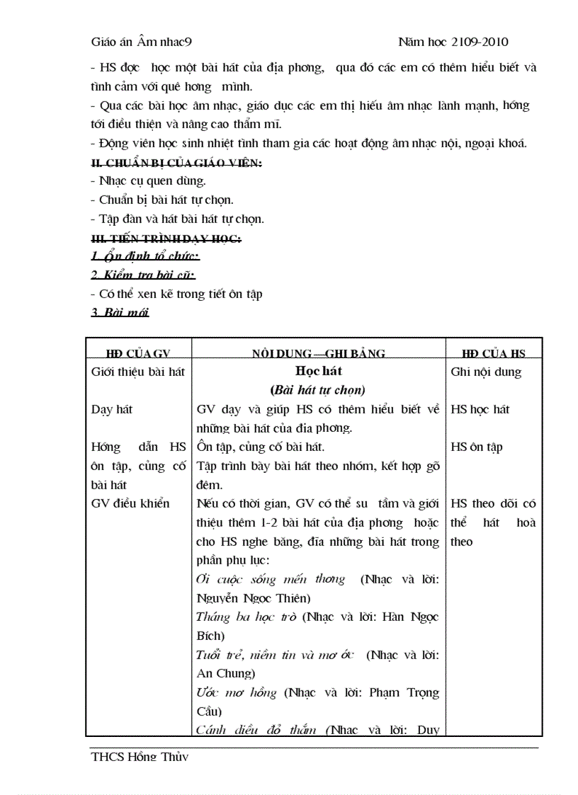 image for page Nhạc 9 2009 2010