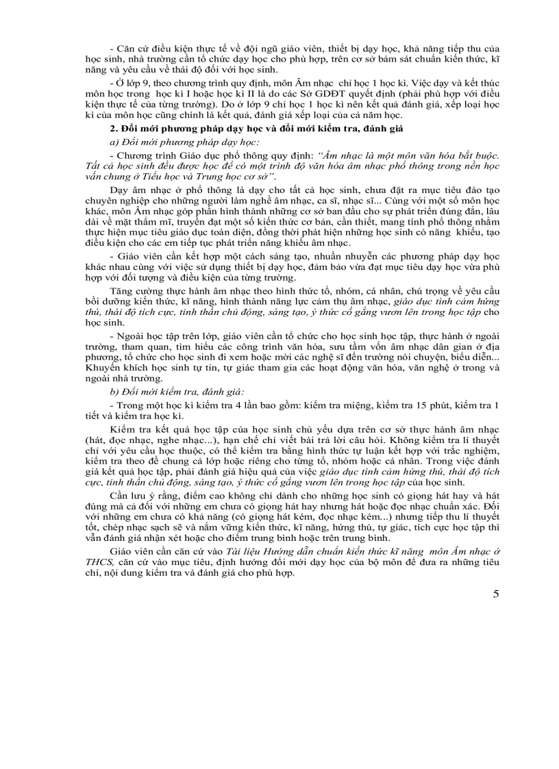 image for page PPCT môn Âm nhạc