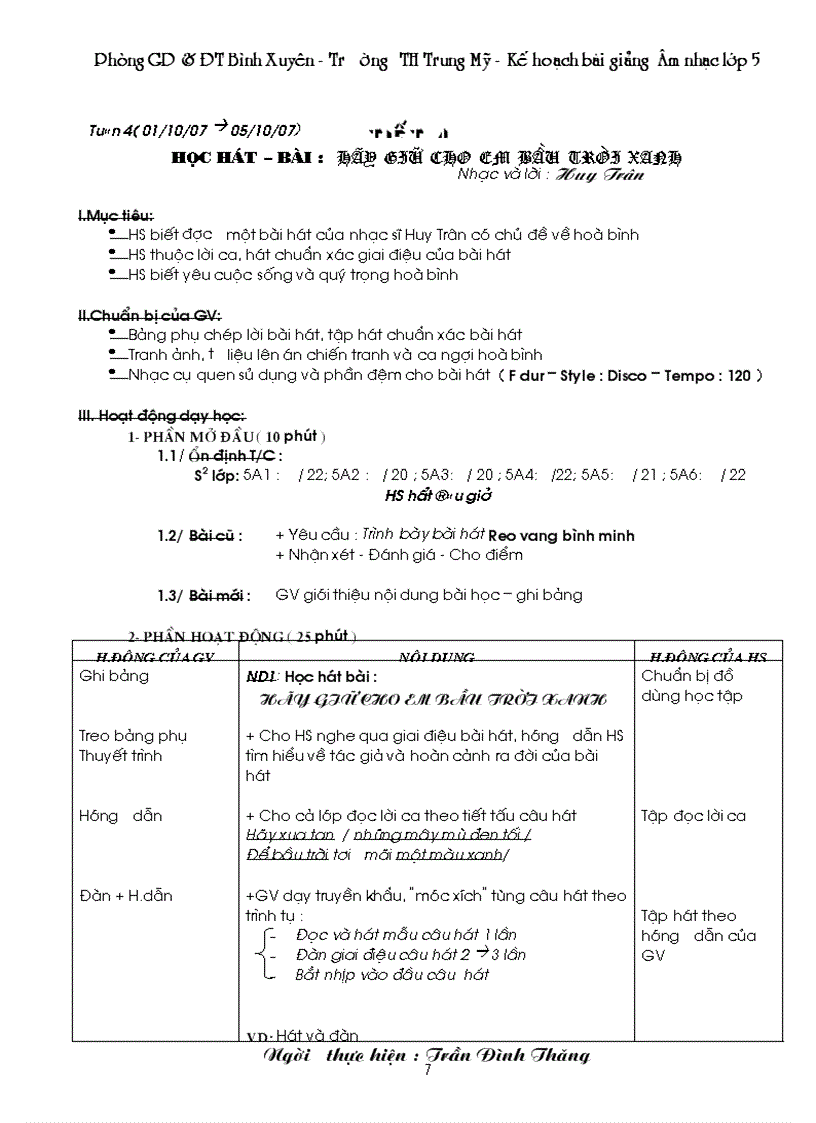 image for page Bai giang Am nhac 5