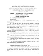 Báo cáo thành tích của liên đội trưởng