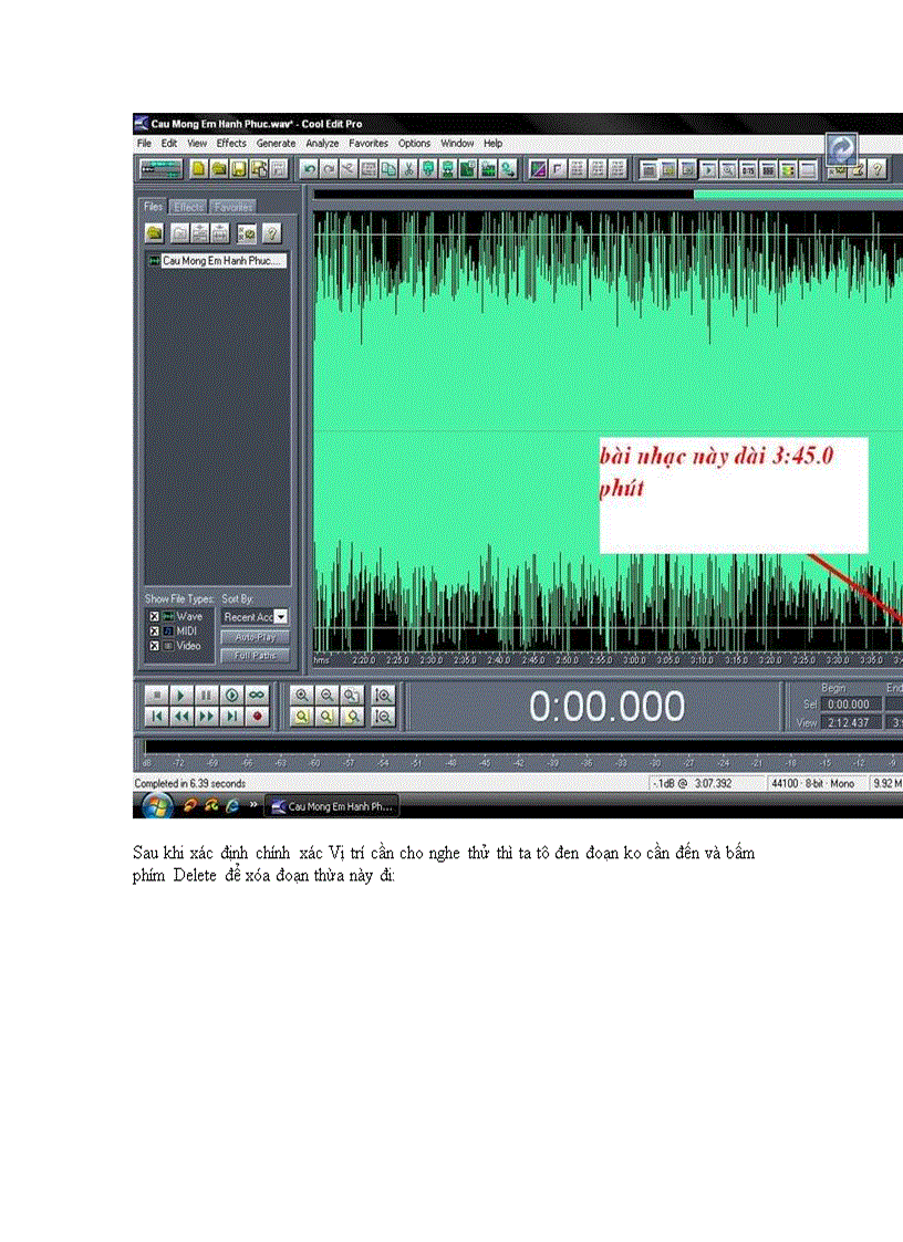 image for page Cách nâng tone hạ tone trong cool edit pro