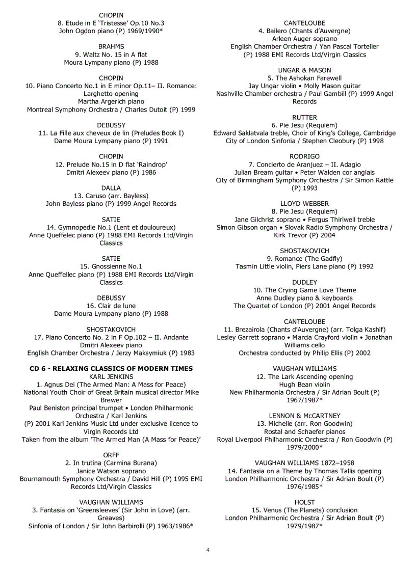 image for page 100 Best Relaxing Classics Nhạc Cổ Điển 1