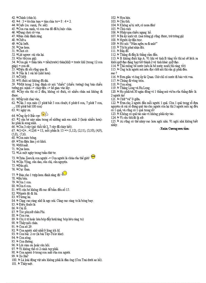 image for page 125 câu đố vui hay bổ ích 1