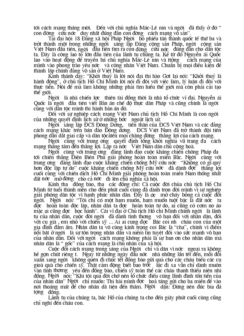 image for page Bài phát biểu ngày sinh nhật Bác Hồ 1