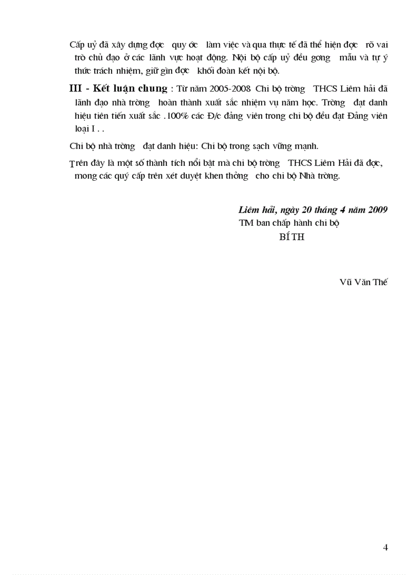 image for page BC thành tich Chi Bộ Đề nghị cấp trên khen thưởng 1