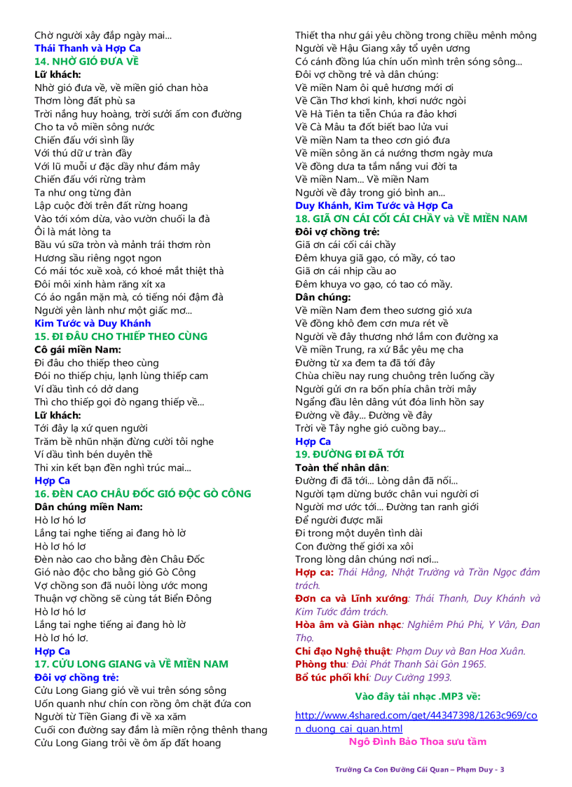 image for page Con Đường Cái Quan Trường Ca Phạm Duy