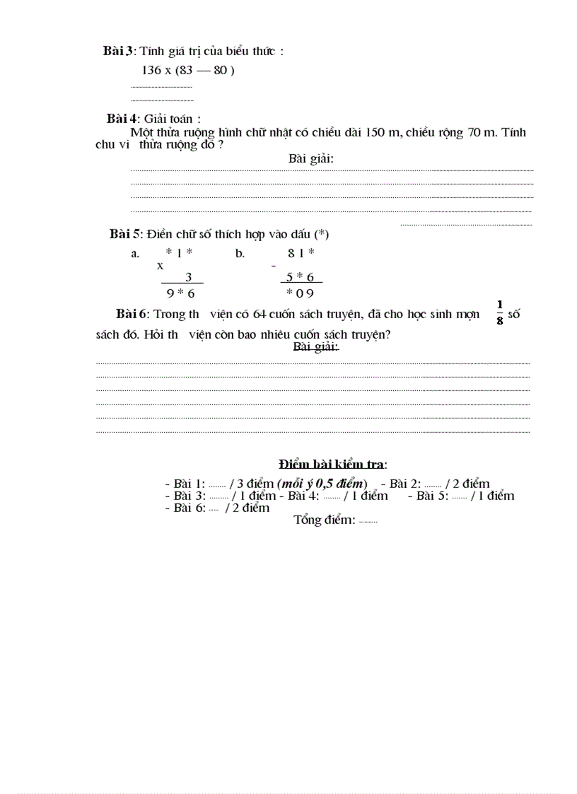 image for page Đề thi cuối học kỳ I