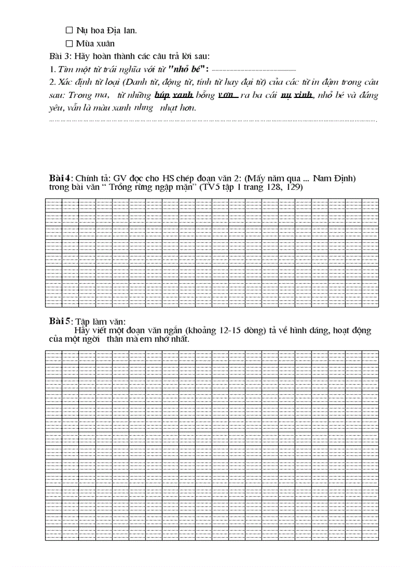 image for page Đề thi cuối kỳ I lớp 4 5