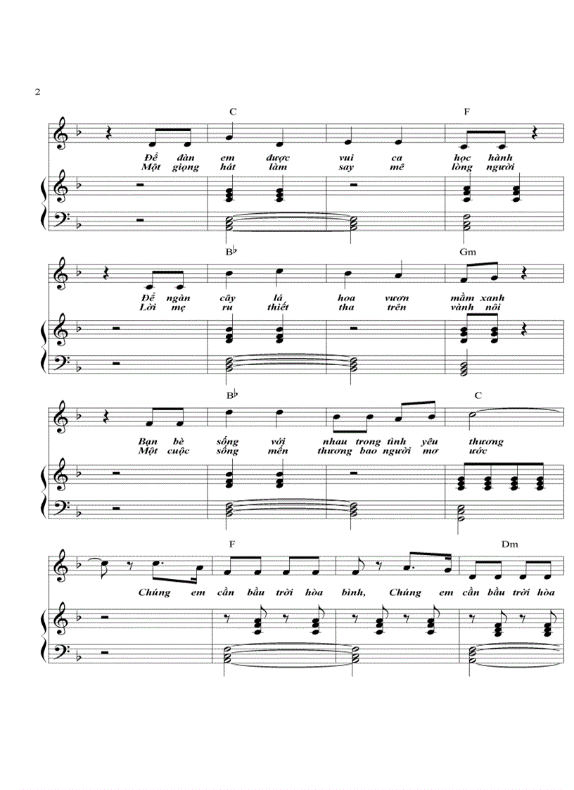 image for page Đệm ca khúc lớp 6