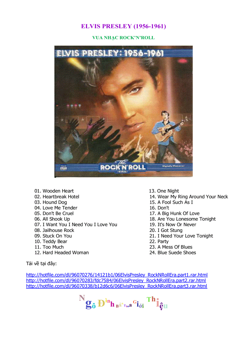 image for page Elvis Presley Vua Nhạc Rock n Roll Nhạc định dạng FLAC