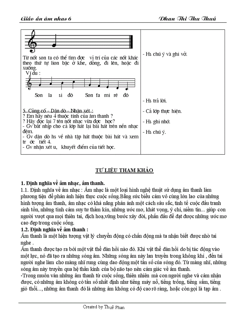 image for page Giáo án âm nhạc 6 Mới hay nhất đây