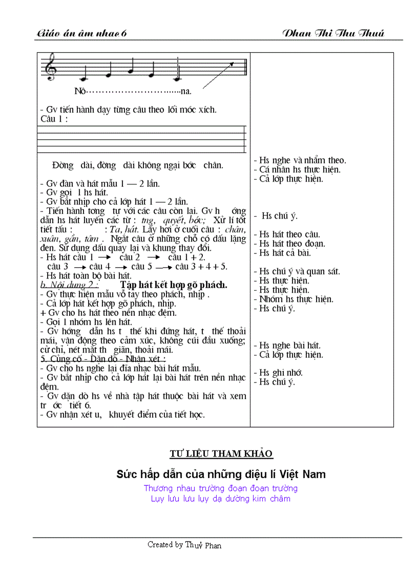 image for page Giáo án âm nhạc 6 Mới hay nhất đây