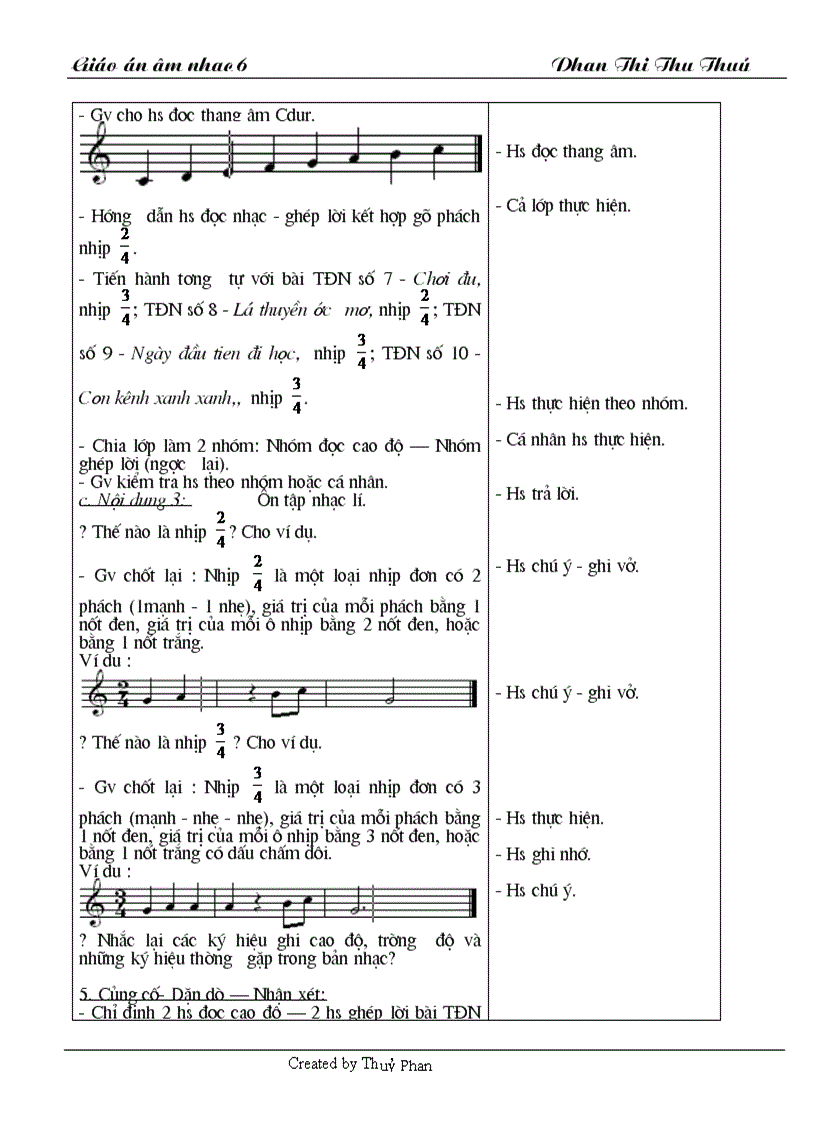 image for page Giáo án âm nhạc 6 Mới hay nhất đây