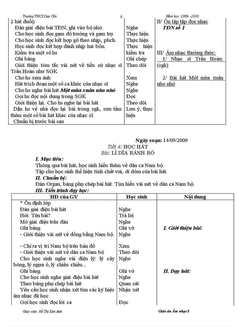 image for page Giao an Am nhac 8