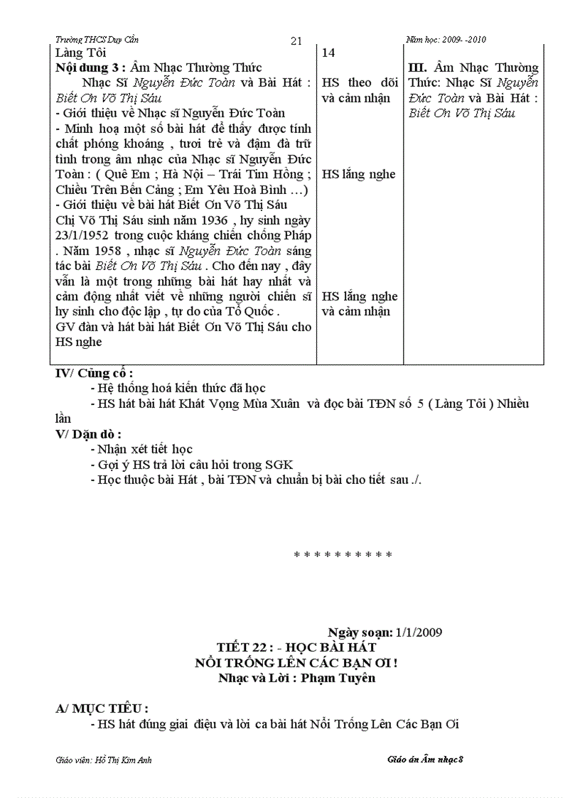 image for page Giao an Am nhac 8