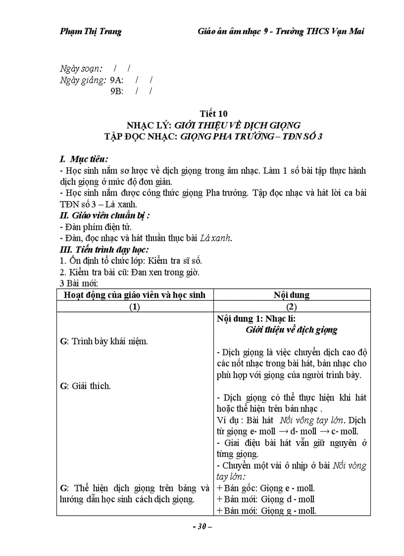 image for page Giao an am nhac 9