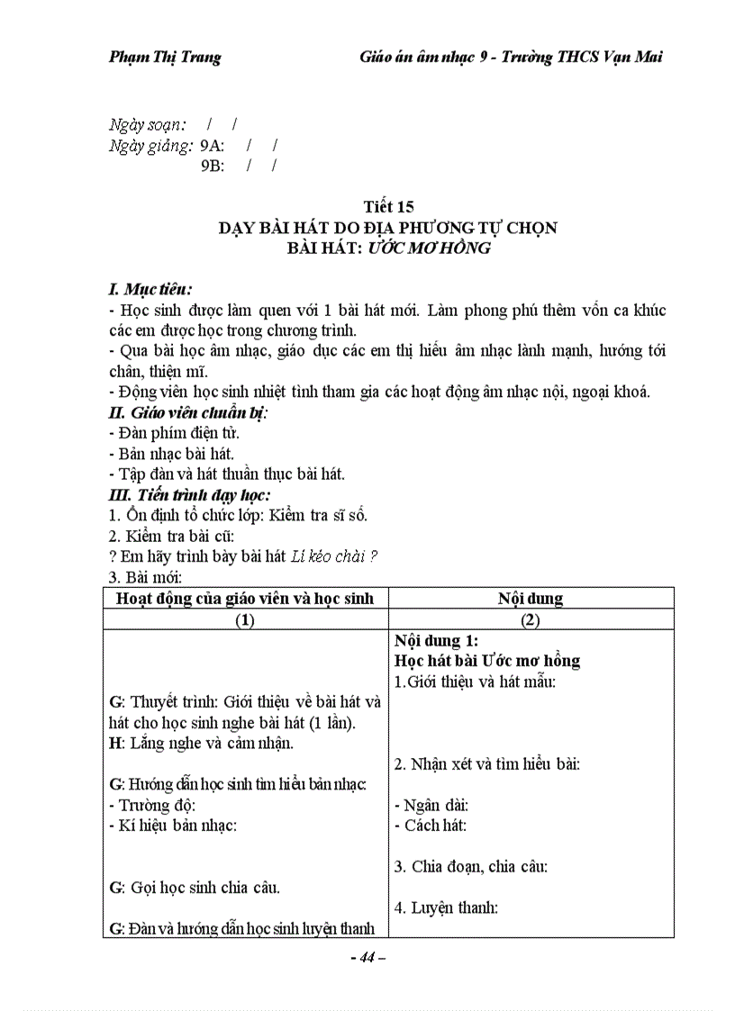 image for page Giao an am nhac 9