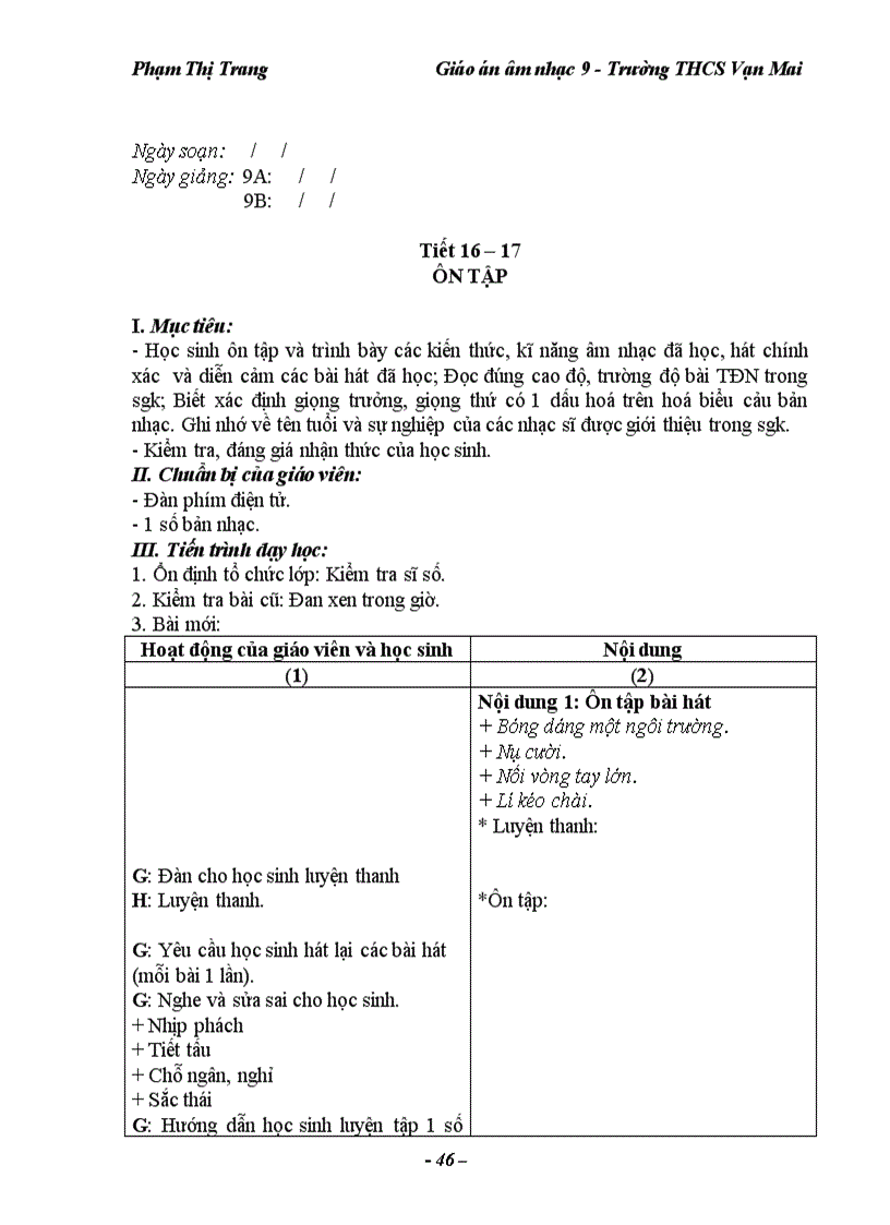 image for page Giao an am nhac 9