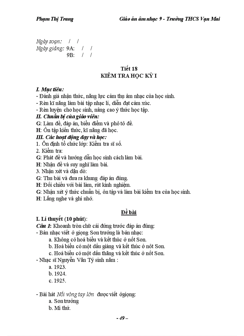 image for page Giao an am nhac 9