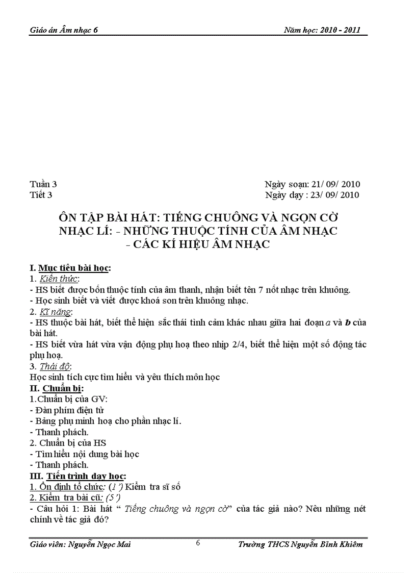 image for page Giao an âm nhạc kì I