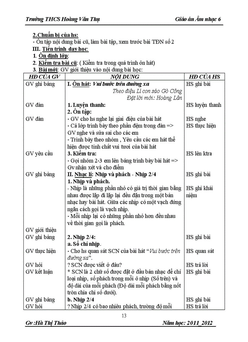 image for page Giáo án nhặc 11 12