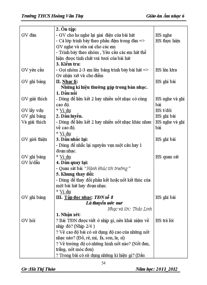 image for page Giáo án nhặc 11 12