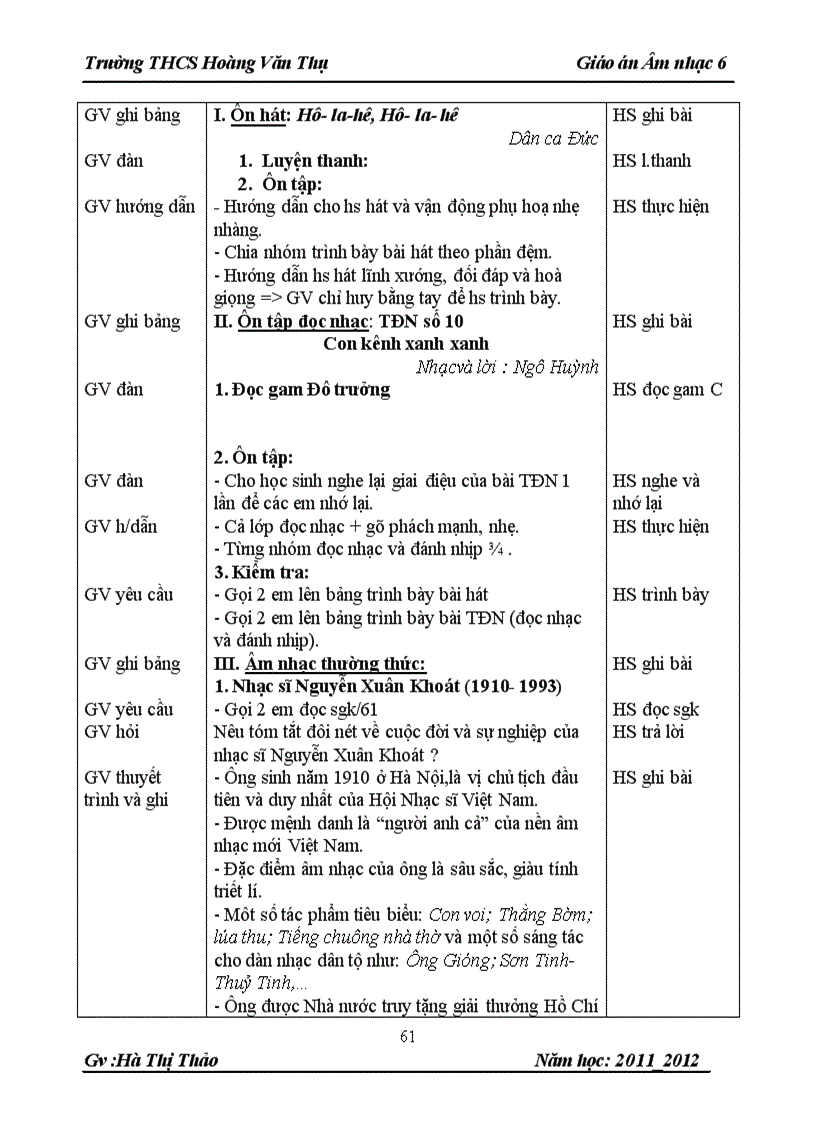 image for page Giáo án nhặc 11 12