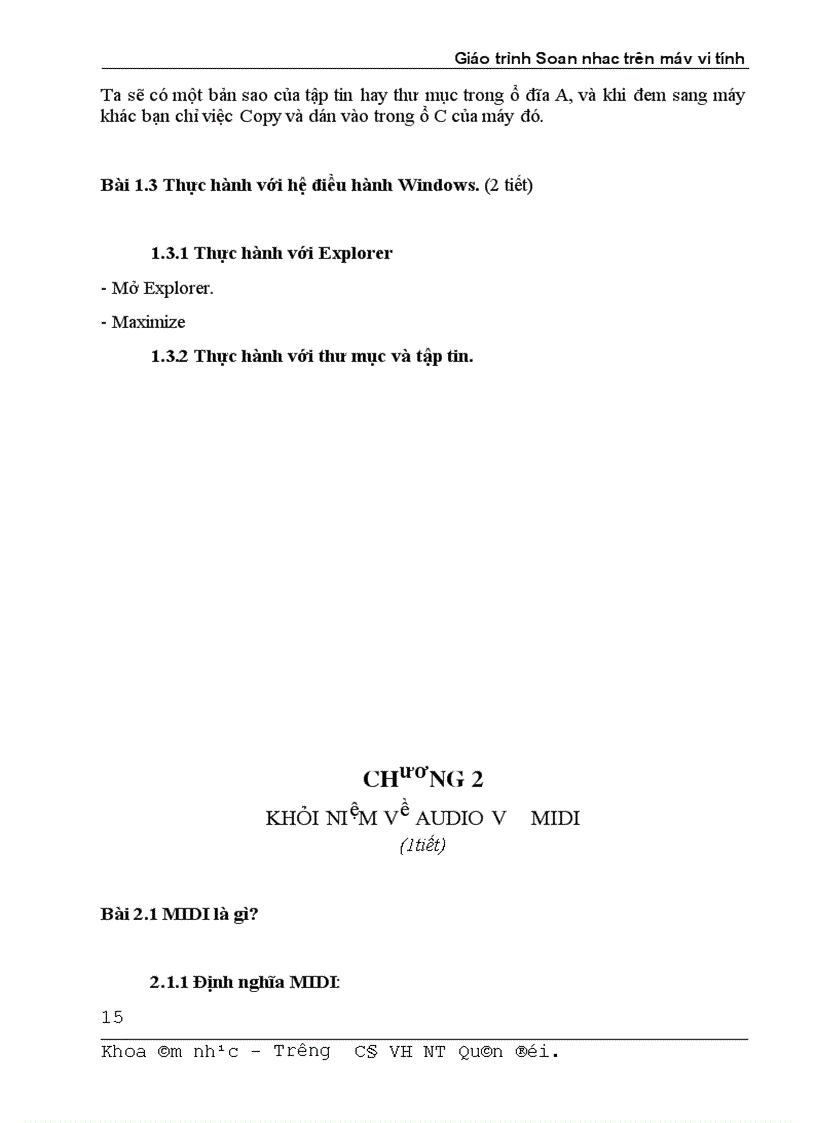 image for page Giáo trình soạn nhạc trên máy vi tính