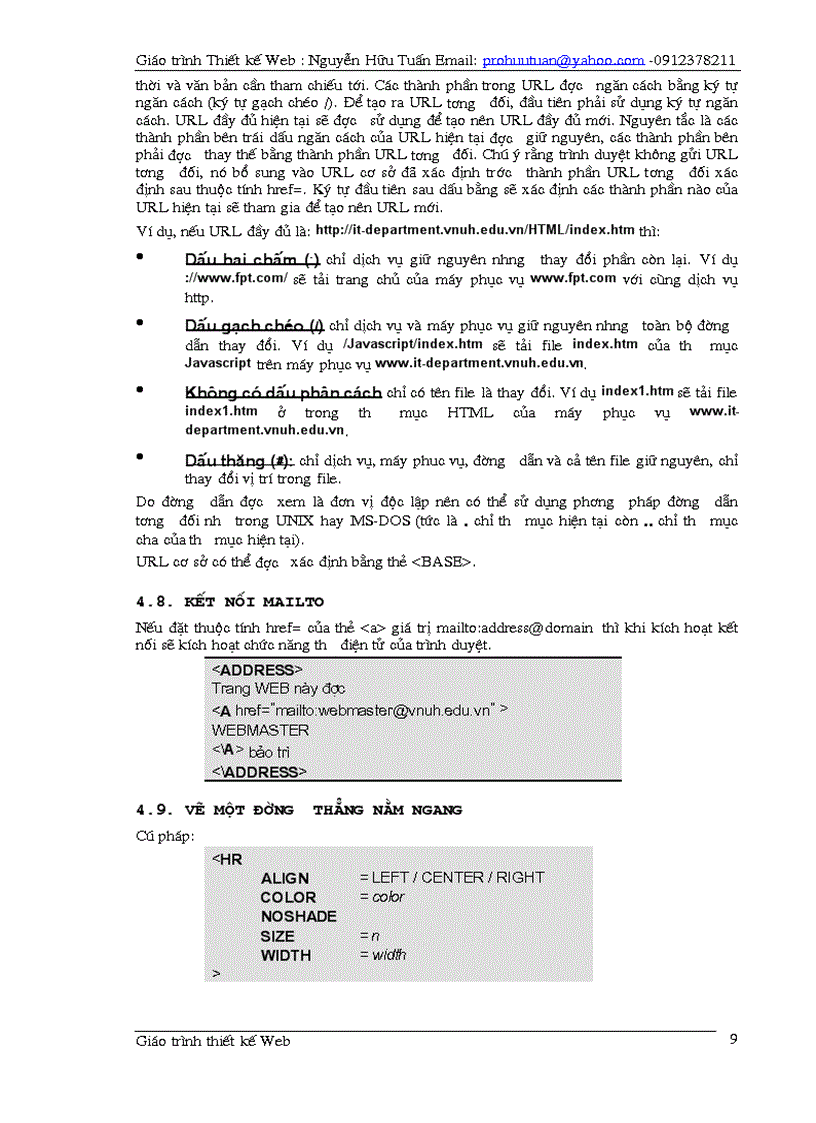 image for page Giáo trình thiết kế Web