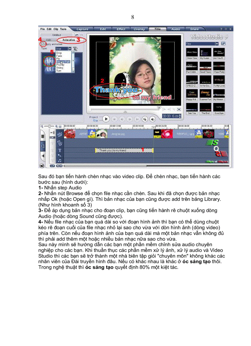 image for page HD sử dụng Ulead VideoStudio 11