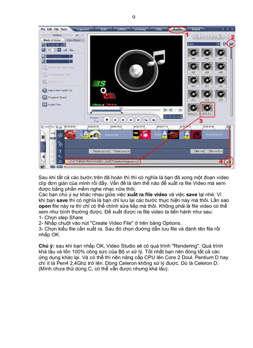 image for page HD sử dụng Ulead VideoStudio 11