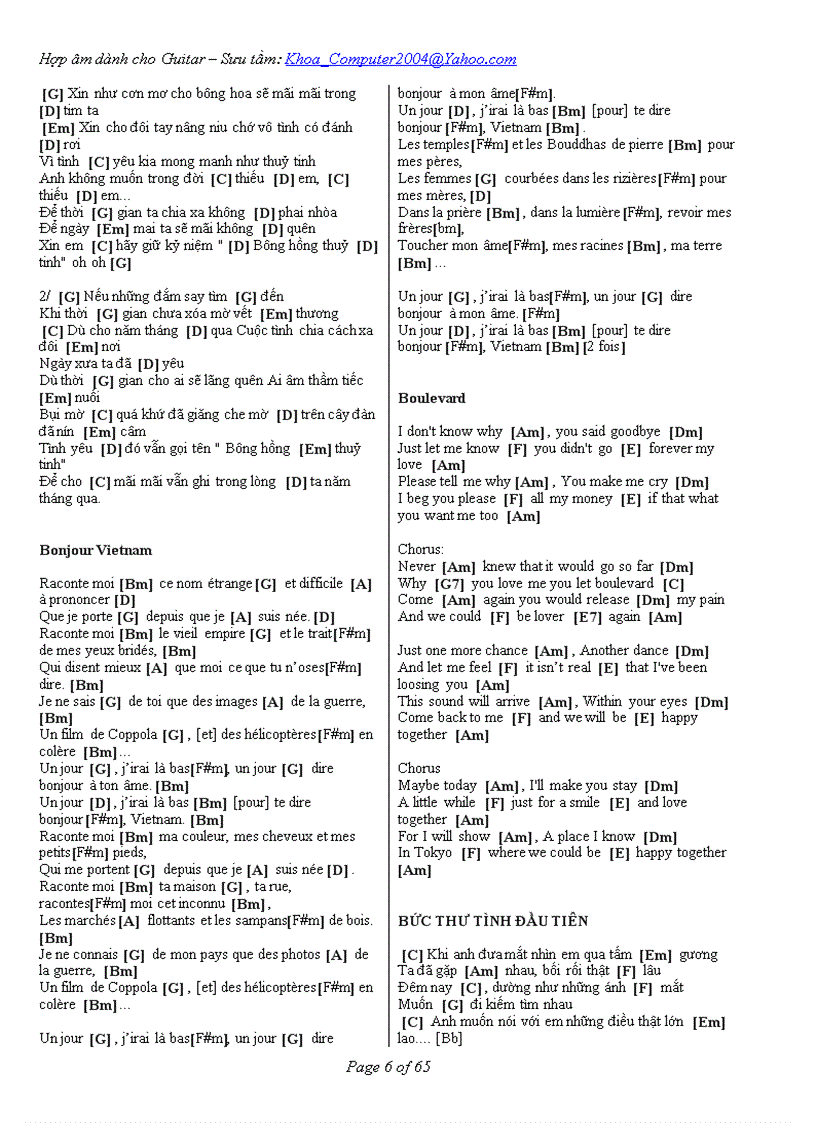 image for page Hợp âm dành cho Guitar
