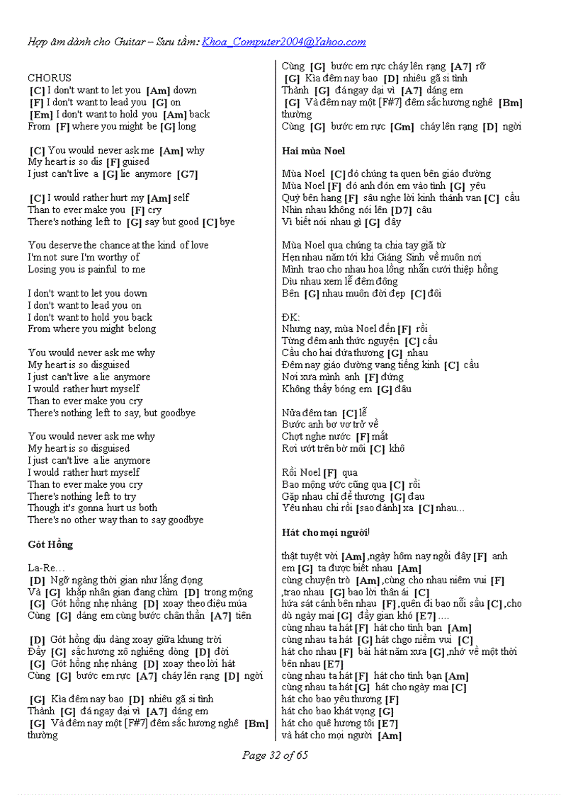 image for page Hợp âm dành cho Guitar