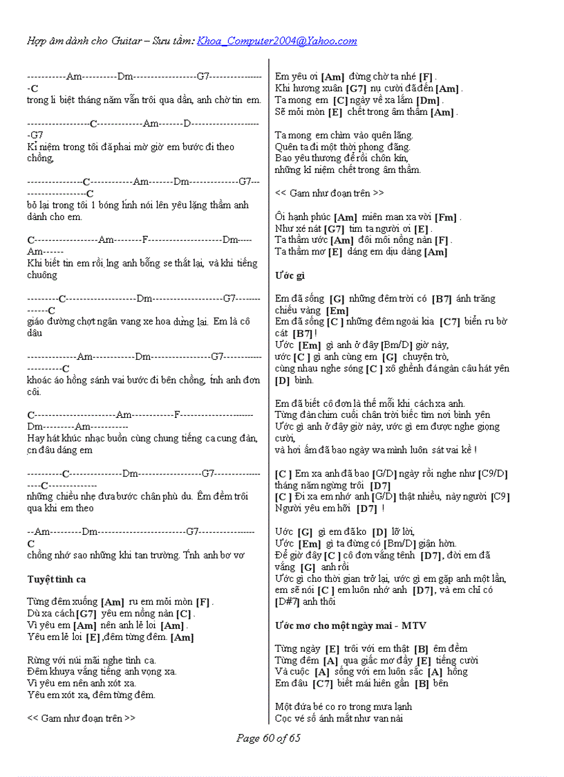 image for page Hợp âm dành cho Guitar