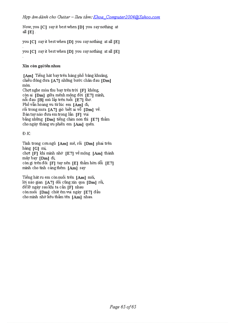 image for page Hợp âm dành cho Guitar