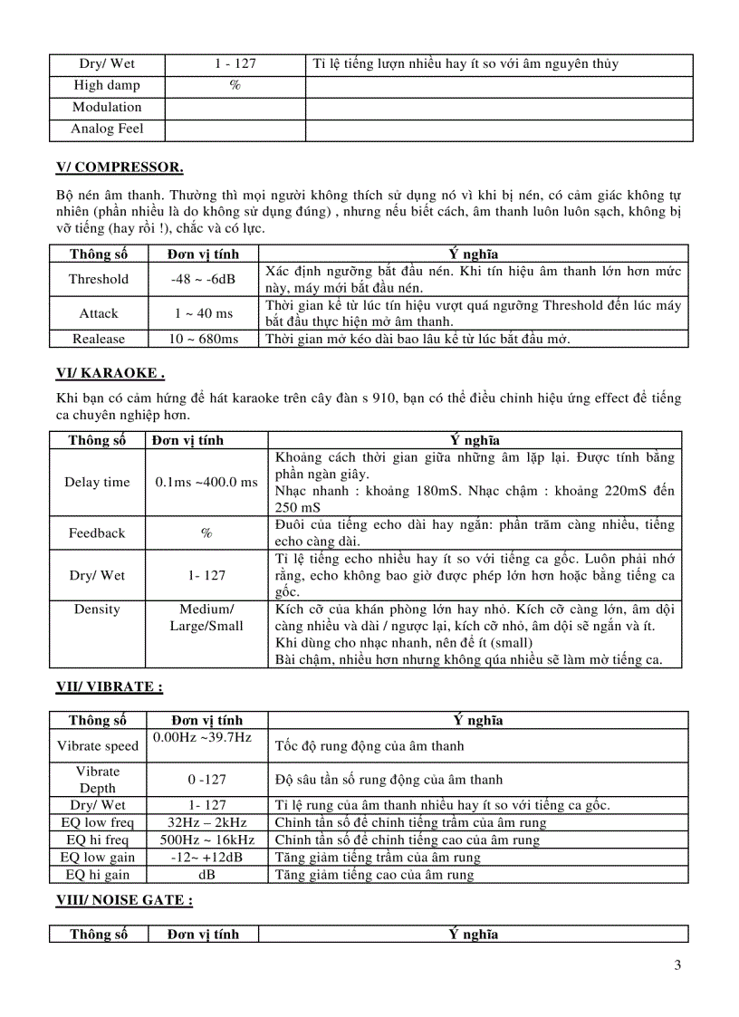 image for page Hướng dẫn sử dụng bộ EFFECT của đàn s900