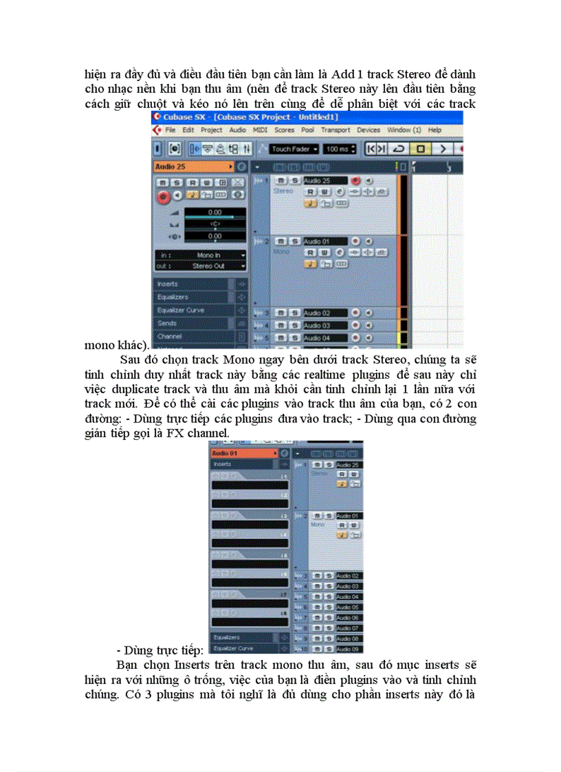 image for page Hướng dẫn thu âm với phần mềm cubase