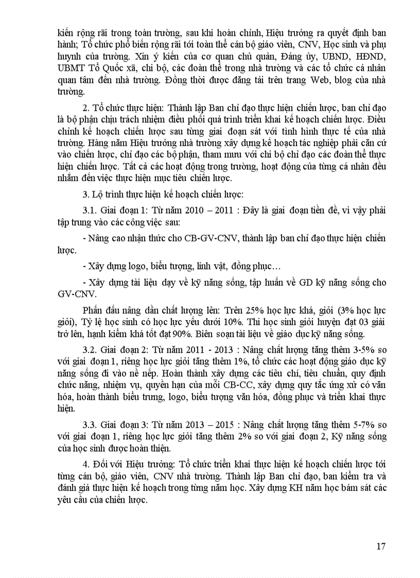 image for page Kế hoạch chiến lược THCS Na Ư