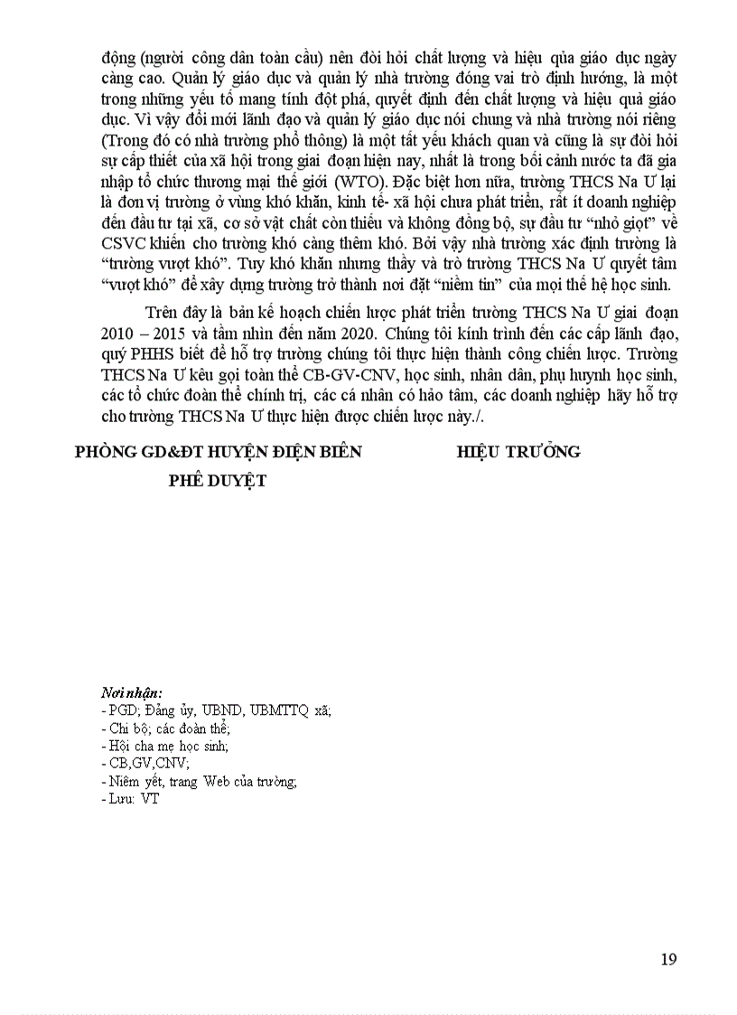 image for page Kế hoạch chiến lược THCS Na Ư