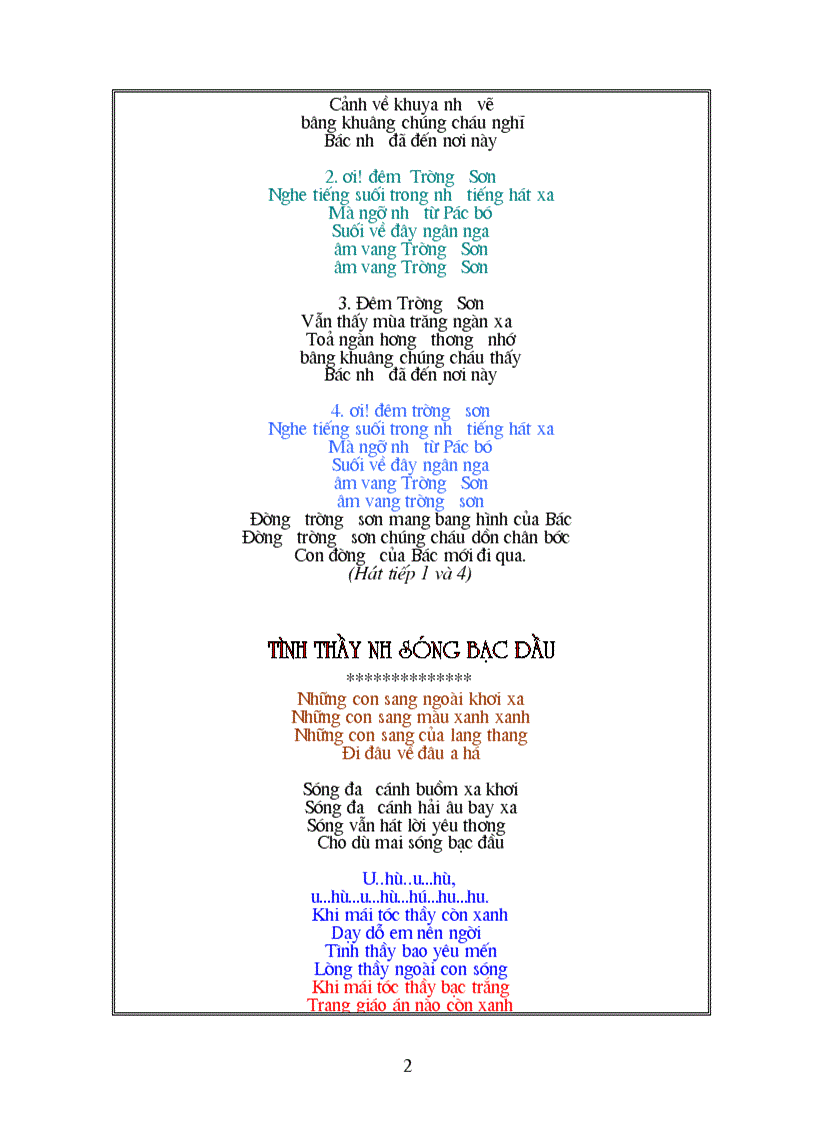 image for page Một số ca khúc giành cho giáo viên