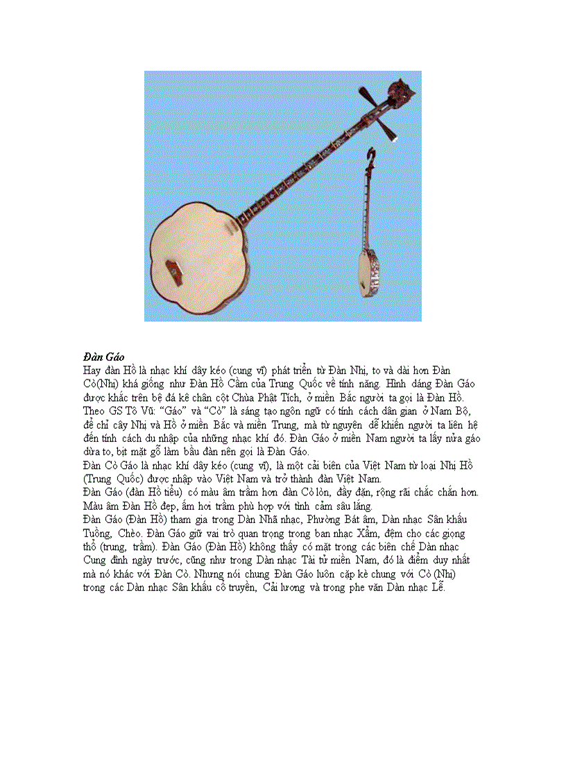 image for page Mọt số nhac cụ dan tộc việt nam