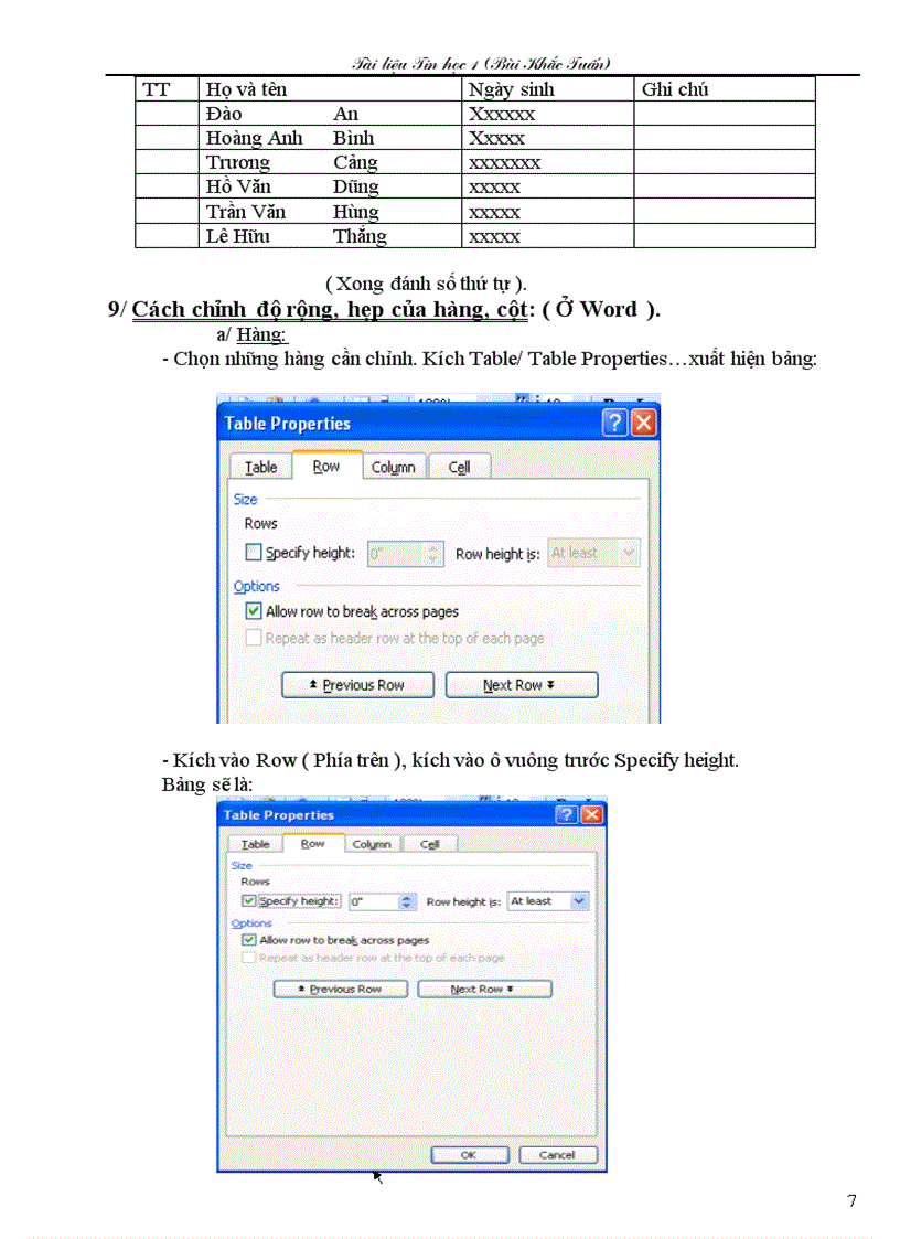 image for page Một số thủ thuật trong Word và Excel