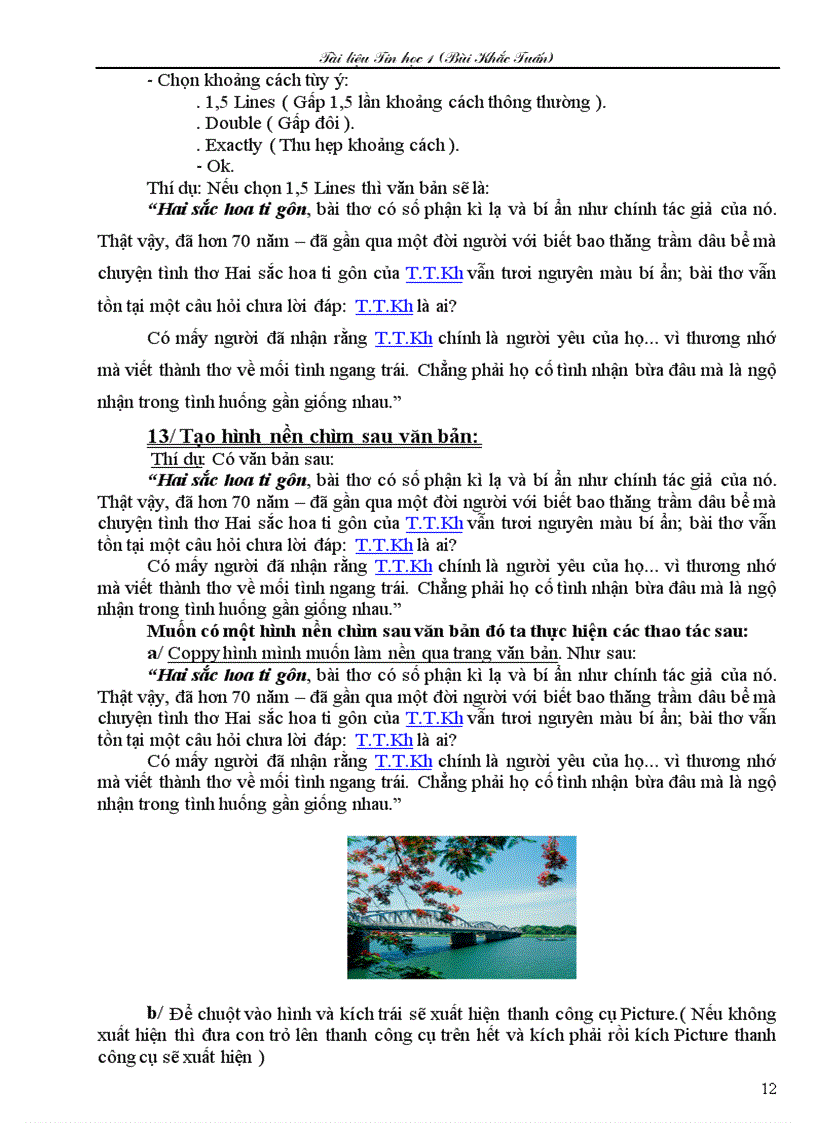 image for page Một số thủ thuật trong Word và Excel