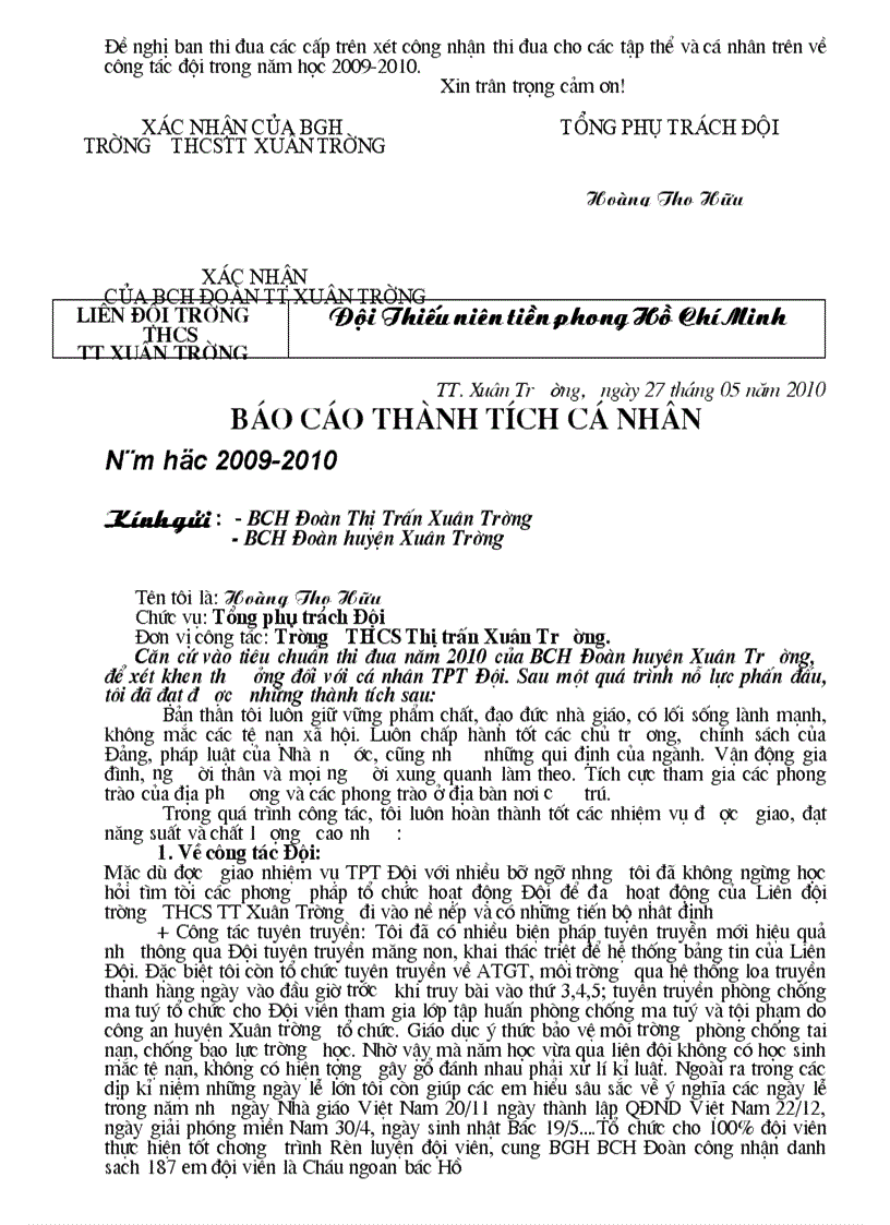 image for page Một tổng phụ trách Đội mới cần gì