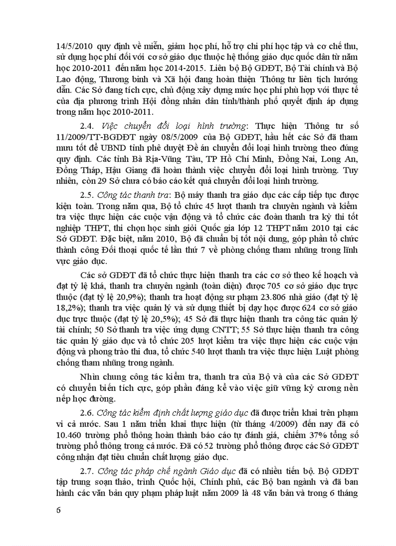 image for page Nhiệm Vụ trọng tâm năm học 2010 2011